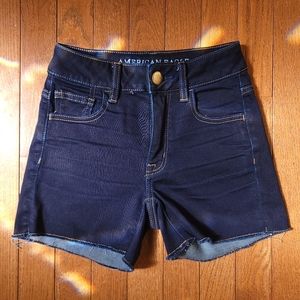 BOGO 🌟 AEO Hi Rise Shortie Jean Shorts